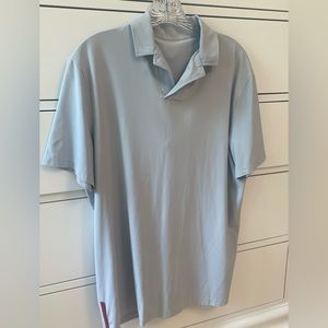 Prada men’s nylon & elastane shirt in xl bluish/gray